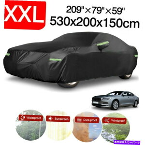 J[Jo[ xxlhtJ[Jo[ʋCC_XgVolvo S90UVی XXL Waterproof Full Car Cover Breathable Rain Dust UV Protection For Volvo S90