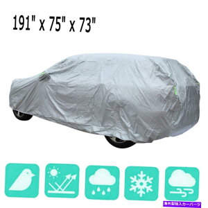 �J�[�J�o�[ �h���t���I�[�g�J�[�J�o�[�T���X�m�[�I�[�g�_�X�g�J�ϐ��ی�SUV Waterproof Full Auto Car Cover Sun Snow Auti-Dust Rain Resistant Protection SUV�y���s�A���i�z