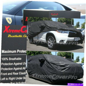 J[Jo[ 2016 2017 2018 2019g^nC_[ʋCJ[Jo[w/~[|PbgubN 2016 2017 2018 2019 TOYOTA HIGHLANDER BREATHABLE CAR COVER W/MIRROR POCKET BLACK