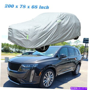 J[Jo[ Cadillac XT6 XT5̂߂̃tJ[Jo[ی삷ׂĂ̓V_XgEH[^[Xm[v[t For Cadillac XT6 XT5 Full Car Cover Protection All Weather Dust Water Snow Proof
