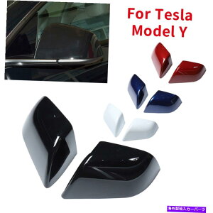 J[Jo[ eXf̃yAyobNr[TCh~[Jo[LbvXJLbv Pair For Tesla Model Y Rear View Side Mirror Cover cap Skull Cap