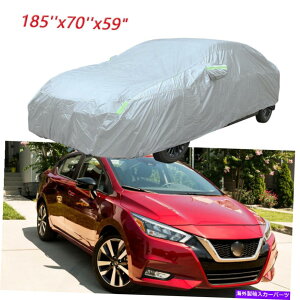 J[Jo[ YZĝ߂ɃtJ[Jo[CT_XgRh185v For Nissan Sentra Versa Full Car Cover Rain Sun Dust Resistant Waterproof 185"