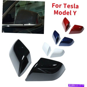 J[Jo[ 2020-20222XeXfYOXobNTCh~[Jo[Lbv 2x For 2020-2022 Tesla Model Y Gloss Rear View Side Mirror Cover Cap Replacment