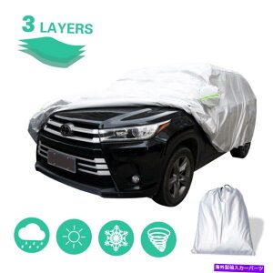 J[Jo[ 17tB[gSUVtJ[Jo[hJϐׂĂ̋Cەی 17ft SUV Full Car Cover Waterproof Snow Rain Resistant All Weather Protection