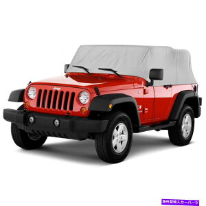 J[Jo[ 2hAW[vO[2007-2018̗Dꂽh4wLuJ[Jo[ Superior Waterproof 4-Layer Cab Car Cover For 2-Door Jeep Wrangler 2007-2018