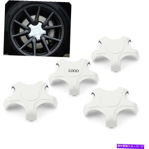 J[Jo[ 4 PCSzCgX^COzC[Z^[nuLbvnuLbvpeXf3 2017 2018 2019 4 Pcs White Styling Wheel Center Hub Cap Hubcap For Tesla Model 3 2017 2018 2019