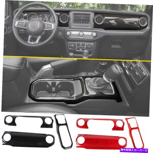 �J�[�J�o�[ �W�[�v�����O���[JL JL JT 18-22�Z���^�[�R���\�[���_�b�V���{�[�h�p�l���M�A�V�t�g�g���� For Jeep Wrangler JL JT 18-22 Center Console Dashboard Panel Gear Shift Trim�y���s�A���i�z