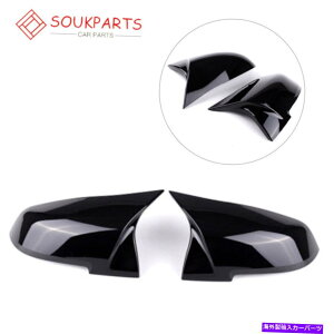 US~[ BMW F10 F06 F12 F01 F02 14-16̃ubNABSobN~[Jo[LbvtBbg Black ABS Rearview Mirror Cover Cap Fits For BMW F10 F06 F12 F01 F02 14-16