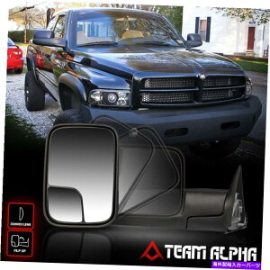 US~[ 1994-2002 RAM 1500/2500 [}jA]̐Lk Fits 1994-2002 Ram 1500/2500 [MANUAL ADJUST] Left Side Telescoping Towing Mirror