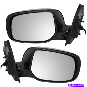 US~[ VyAZbgp[TCh~[KXnEWO09-13g^J[ New Pair Set Power Side Mirror Glass Housing w/o Heat for 09-13 Toyota Corolla