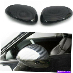 US~[ 2xJ[{t@Co[X^C̃TChhA~[Jo[g_bW`W[LbvɃtBbg 2x Carbon Fiber Style Side Door Mirror Cover Trim Fit for Dodge Challenger Cap