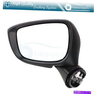 USミラー フィット2015-2016マツダCX-5ミラーパワーターンシグナル加熱ブラックドライバー側 Fits 2015-2016 Mazda CX-5 Mirror Power Turn Signal Heated Black Driver Side