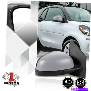 US~[ [E] 16-17̃X}[gtH[gÊ߂̏ȑ̃p[hA~[ubN [Right] Passenger Side Powered Adjust Door Mirror Black for 16-17 Smart Fortwo