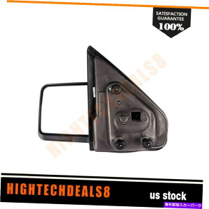 US�~���[ 04-14�t�H�[�hF-150 w/���˃X�g���b�v�̃p���[���M���ꂽ�������r���[�g�E�~���[ Power Heated Black Left View Tow Mirror For 04-14 Ford F-150 W/ Reflective Strip�y���s�A���i�z