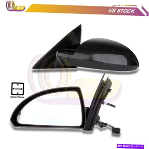 US�~���[ 2006�N����2013�N�̃p���[�T�C�h�G�N�X�e���A�~���[�u���b�N��+�E Power Side Exterior Mirrors Black For 2006-2013 Chevy Impala Left+Right�y���s�A���i�z
