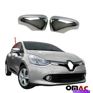 US~[ m[NI2012-2018XeXX`[NTCh~[Jo[Lbv2 PCS Fits Renault Clio 2012-2018 Stainless Steel Chrome Side Mirror Cover Cap 2 Pcs
