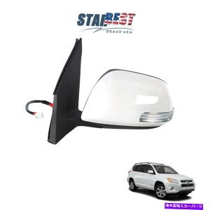 US~[ g^RAV4 2012 4DRŉMꂽM̔tgTCh~[ White Front Left Side Mirror W/Signal Light Heated For Toyota RAV4 2012 4DR