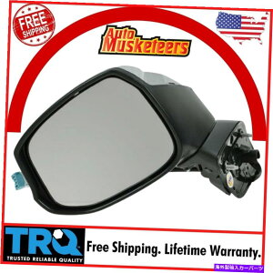 US~[ TRQ~[p[MꂽeNX`hCo[12-13z_VrbN̂߂LHLH TRQ Mirror Power Heated Black Textured Driver Side Left LH for 12-13 Honda Civic