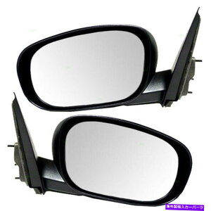US~[ yAZbgp[TCh~[06-10_bW[dhCo[Əq̃eNX`[ Pair Set Power Side Mirror for 06-10 Dodge Charger Driver and Passenger Textured