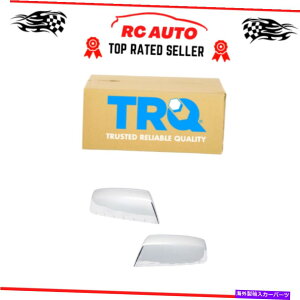 US�~���[ Chevy GMC�s�b�N�A�b�v�p��2��TRQ�~���[�L���b�v�N���[���`�F�b�J�[�t���b�O�X�^�C���y�A�Z�b�g TRQ Mirror Cap Chrome Checkered Flag Style Pair Set of 2 for Chevy GMC Pickup�y���s�A���i�z