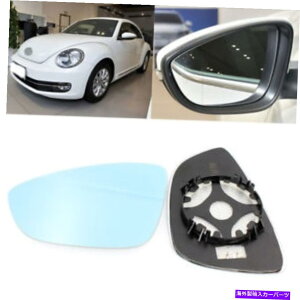 US�~���[ �o�b�N�~���[�u���[�K���X�T�C�h�~���[VW�r�[�g��2004-2016�̂��߂ɉ��M Rearview Mirror Blue Glass Side Mirror Wide Angle Heated For VW Beetle 2004-2016