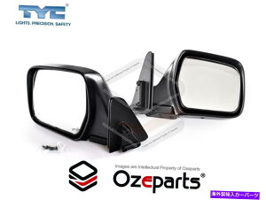 USミラー トヨタランドクルーザー80シリーズ1990?1998用のLH+RHマニュアルドアミラーフラットのペア Pair of LH+RH Manual Door Mirror Flat For Toyota Landcruiser 80 Series 1990~1998