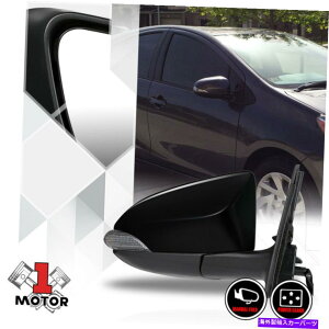 US~[ [E] 12-15g^vEXC̏q̃p[+MhA~[KXC [Right] Passenger Side Power+Signal Door Mirror Glass for 12-15 Toyota Prius C