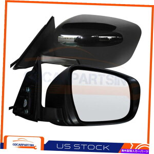 US~[ 2014-2018̓YRogue/X-TrallZbg̃yA~[}jAtH[hX[Yp[ For 2014-2018 Nissan Rogue/X-Trall Set of Pair Mirrors Manual Fold Smooth Power