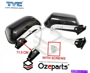 US�~���[ Holden Rodeo 88?97�g���Cute 11.50�̂��߂̑�`�u���b�N�h�A�~���[�y�A Trapezoid Black Door Mirror Pair For Holden Rodeo 88~97 Tray Ute 11.50