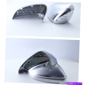 US~[ 2PCSVo[ACJ[TCh~[Jo[nEWOnEWOLbvAEfBA4 B9 2017}bg 2PCS Silver Alloy Car Side Mirror Cover Housings Cap For Audi A4 B9 2017 Matte