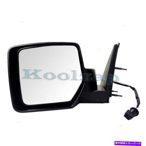US~[ 07-11̃jg㕔r[hA~[p[M}jAtH[hubN For 07-11 Nitro Rear View Door Mirror Power Non-Heat Manual Fold Black Left Side