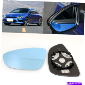 USミラー バックミラーブルーガラスサイドミラーVW Scirocco 2009-16用に加熱 Rearview Mirror Blue Glass Side Mirror Wide Angle Heated For VW Scirocco 2009-16