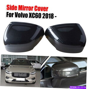 US~[ {{XC60 2018-2021J[{t@Co[TChhAobN~[Jo[g2PCS For Volvo XC60 2018-2021 Carbon Fiber Side Door Rearview Mirror Cover Trim 2PCS