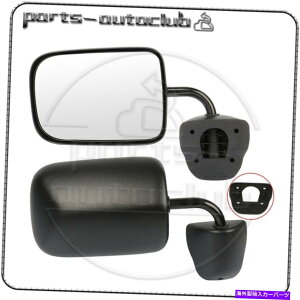 US~[ 94-96p_bWo/tTCY̍E~[ubN}jAtH[h}jA For 94-96 DODGE VAN/FULLSIZE Left&Right Side Mirrors Black Manual Fold Manual