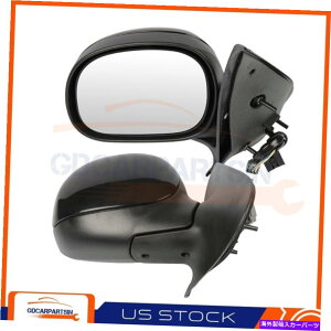 US~[ 1997ÑtH[h̃yATCh~[tH[hubNeNX`nEWOp[ Pair Side Mirrors For 1997 Ford Expedition Fold Black Textured Housing Power
