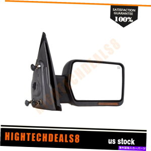 US�~���[ 04-14�̂��߂ɉ��M���ꂽ�E���̌����~���[�d��FORD F150�^�[���M�������܂胉���v Right Side Tow Mirror Power Heated For 04-14 Ford F150 Turn Signal Puddle Lamp�y���s�A���i�z
