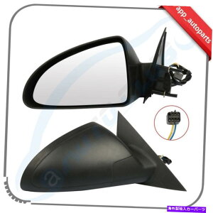 US~[ 2005N2009Ñ|eBAbNG6̍eNX`[܂肽ݐ܂肽݃TCh~[ Pair Black Textured Folding Power Heated Side Mirror For 2005-2009 Pontiac G6