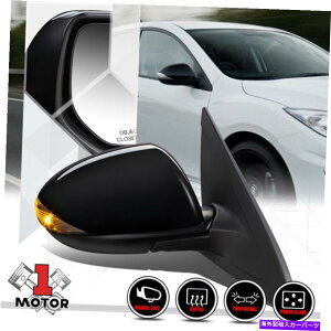 US~[ [E] 10-13}c_3̐Mt̏ȑd+M܂肽ݎhA~[3 [Right]Passenger Side Power+Heat Foldable Door Mirror w/Signal for 10-13 Mazda 3