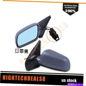 US~[ 07-10̉MTCh~[yA Heated Side Mirrors Pair For 07-10 Jetta Gti Golf Power Tint Manual Fold Black