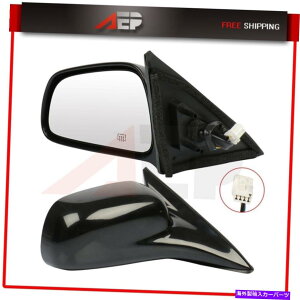 US~[ 1999N2003Ñ~crVKgyA̋̂߂̓d͉M܂肽 Power Heated Non-Folding For 1999-2003 Mitsubishi Galant Pair Mirrors Black