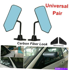 US~[ jo[TF1X^C̃J[{t@Co[\ʃTCh~[+ANZT[JtF[T[g Universal F1 Style Carbon Fiber Surface Side Mirror+Accessories Cafe Racer Retro