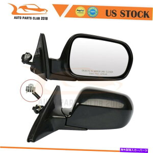 US�~���[ HO1321139 FITS 1999-2002�z���_�A�R�[�h�p���[�@�\�u���b�NLH��RH�T�C�h�~���[ HO1321139 Fits 1999-2002 Honda Accord Power Function Black LH & RH Side Mirrors�y���s�A���i�z