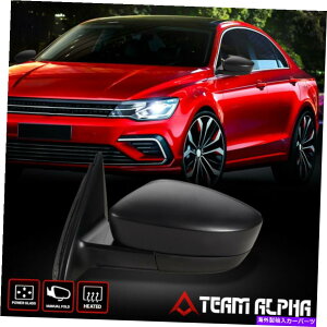 US�~���[ 2011-2018 VW Jetta [���h���C�o�[��] OE�X�^�C���p���[+�q�[�g�h�A�~���[�u���b�N Fits 2011-2018 VW Jetta [Left Driver Side] OE Style Power+Heat Door Mirror Black�y���s�A���i�z