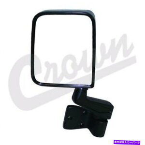 USミラー ジープラングラーの黒い左側のミラーYJ TJ 1987-2002 82200833クラウン Black Left Side Mirror for Jeep Wrangler YJ TJ 1987-2002 82200833 Crown