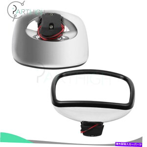 US�~���[ 2003-15 Freightliner M2�p�̍L�p�~���[�N�������炩�ȉ��M�y�A Wide Angle Mirror Chrome Smooth Heated Pair For 2003-15 Freightliner M2