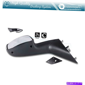 US~[ iEj2004-2016̃NgbNt[h~[{{VNLtv[g (Right) Chrome Truck Hood Mirror For 2004-2016 Volvo VNL Mounting Plates