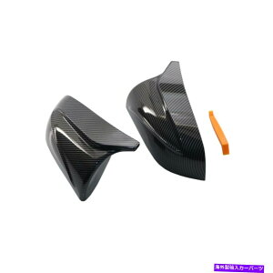 US~[ J[{t@Co[ꂽTChr[~[Jo[Nbv17-21eXf3̃LbṽNbv Carbon Fiber Printed Side View Mirror Cover Clip On Cap For 17-21 TESLA MODEL 3