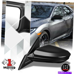 US~[ []hCo[TChp[16-20z_VrbNOEX^Č~[𒲐 [Left]Driver Side Power Adjust OE Style Replacement Mirror for 16-20 Honda Civic