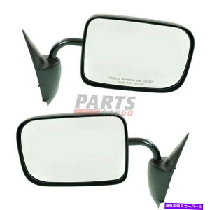 US�~���[ �V�����t�B�b�g94 95 96 97 Dodge Ram 1500 2500 3500 2�h�ALH��RH�}�j���A���~���[�u���b�N New Fits 94 95 96 97 Dodge Ram 1500 2500 3500 2-Door LH & RH Manual Mirror Black�y���s�A���i�z