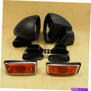 US�~���[ �g���^�Z���JTA22 RA22 TA23 TA28 RA28�T�C�h�}�[�N�����v���~���[�u���b�N�u���b�g FOR Toyota Celica TA22 RA22 TA23 TA28 RA28 Side Mark Lamp & Mirrors Black Bullet�y���s�A���i�z